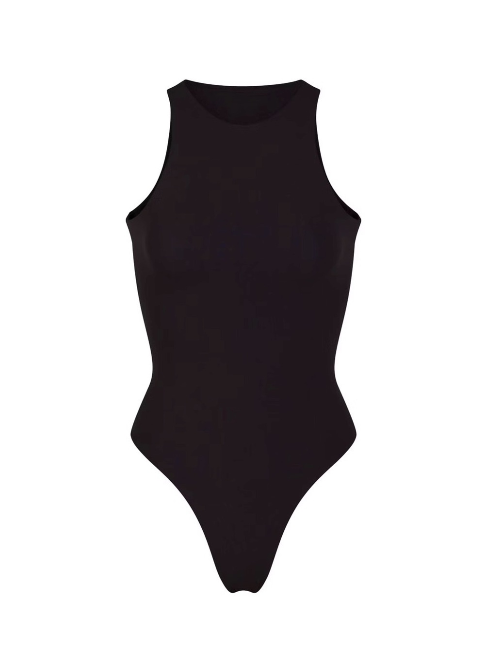 SKIMS Black High-Neck Sleeveless Bodysuit